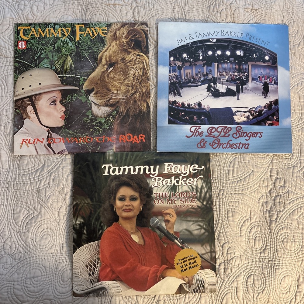 Tammy Faye Baker & PTL Singers Record Lot Vintage Set Of 3
